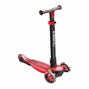 Самокат модель Y Glider XL Deluxe, черно-красный (YVolution, 101137)